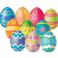 Mini Easter Egg Cutouts