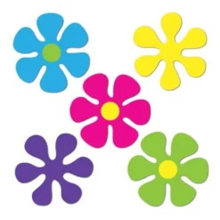 Mini Retro Flower Cutouts