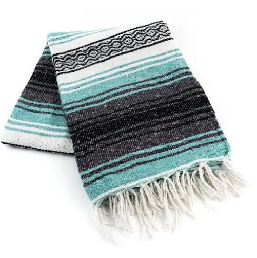 Mint Green Mexican Blanket
