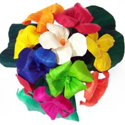 Multicolor Hortencia Cornhusk Flowers