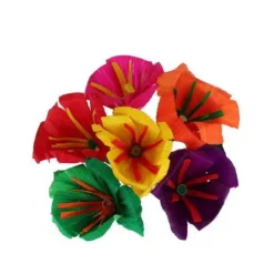 Multicolor Pansy Cornhusk Flowers