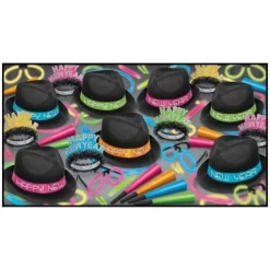 Neon Glow Chairman Party Kit for 50