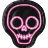 Neon Light Skeleton Shape Plates