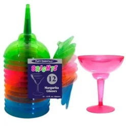 Neon Margarita Glasses
