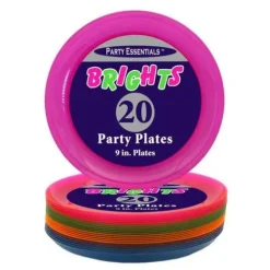 9' Neon Party Plates