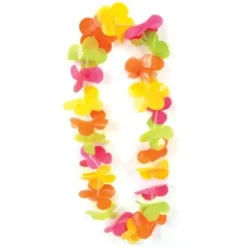 Neon Plastic Flower Lei