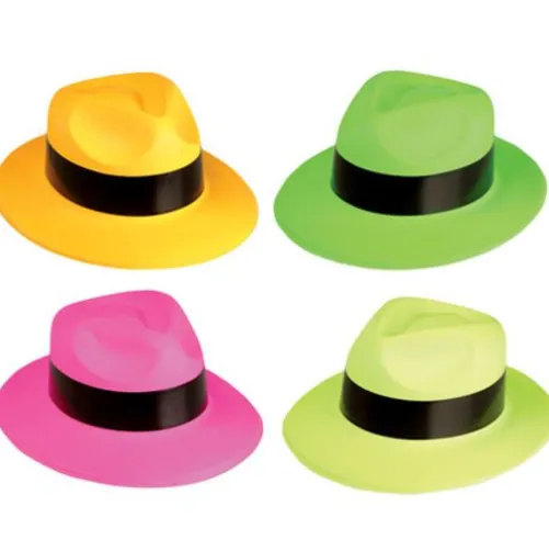 Neon Plastic Gangster Hat