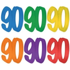 Number 90 Foil Cutout