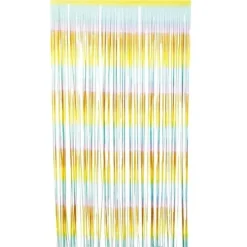 Ombre Rainbow Fringe Party Curtain