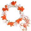Orange and White Flower Crown