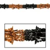 Orange-Black Metallic Garland