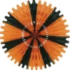 Orange-Black Tissue Fan