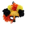 Orange-Yellow-Black Half Mask