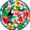 Palm Tropical Luau 9" Plate