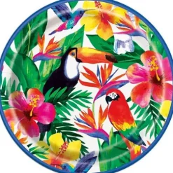 Palm Tropical Luau 9" Plate