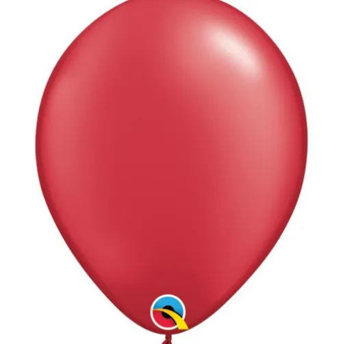 11" Pearl Ruby Red Balloons