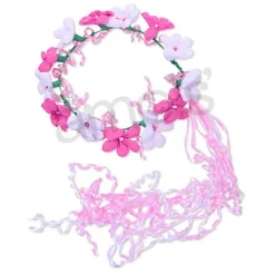 Pink and White Flower Crown