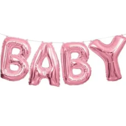Pink Baby Balloon Kit