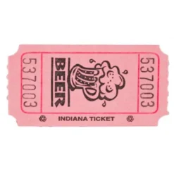 Pink Beer Ticket Roll