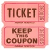 Pink Double Ticket Roll