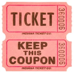Pink Double Ticket Roll