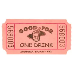Pink Drink Ticket Roll