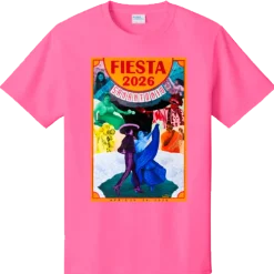 Pink 2026 Fiesta Poster T-Shirt 2XL