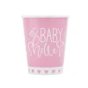 Pink Hearts Baby Shower Cups