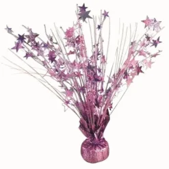 Pink Holographic Starburst Centerpiece