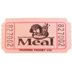 Pink Meal Ticket Roll