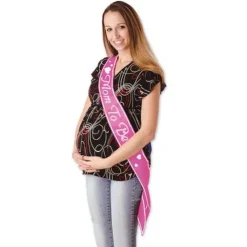Pink "Mom to Be" Satin Sash