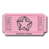 Pink Star Ticket Roll