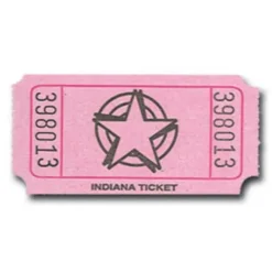 Pink Star Ticket Roll