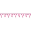 Pink 1st Birthday Pennant Banner