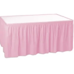 Pink Table Skirt
