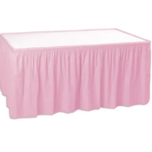 Pink Table Skirt