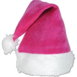 Pink Velvet Santa Hat