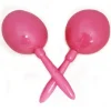 Plain Pink Maracas