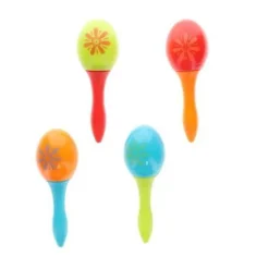 Plastic Fiesta Flower Maraca