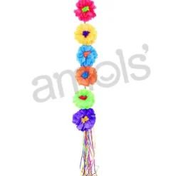Plastic Flowers Swag