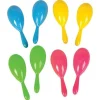4" Plastic Neon Maracas