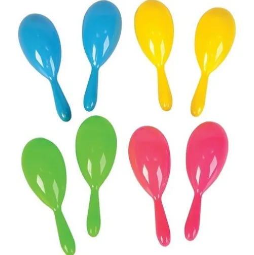 4" Plastic Neon Maracas