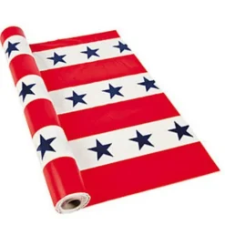 Plastic Patriotic Table Roll
