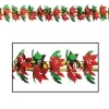 Poinsettia & Holly Garland