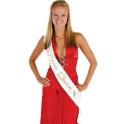 Prom Queen Satin Sash