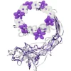 Purple and White Flower Crown