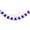 Purple and White Plastic Garland