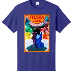 Purple 2026 Fiesta Poster T-Shirt Medium