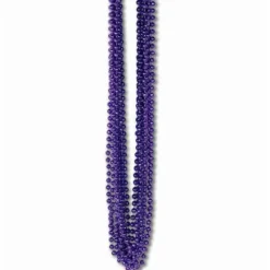 Purple Metallic Bead Necklaces