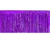 Purple Metallic Fringe Table Skirt